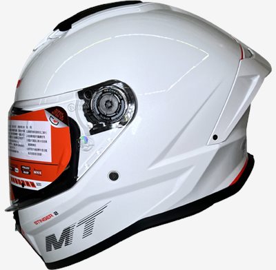 《遠古騎士》MT STINGER 2 毒刺2 素色 白 全罩式 安全帽