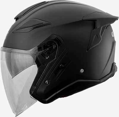 《遠古騎士》LUBRO GT TECH 素色 消光黑 內墨片 半罩 可拆洗內襯 安全帽