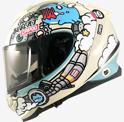 《遠古騎士》 Nikko N-806 急速咖波安全帽 奶油米黃 全罩 咖波貓貓蟲