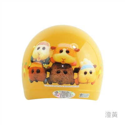 《遠古騎士》K-856 PU-1 天竺鼠車車 兒童安全帽 童帽 中童小童半罩華泰