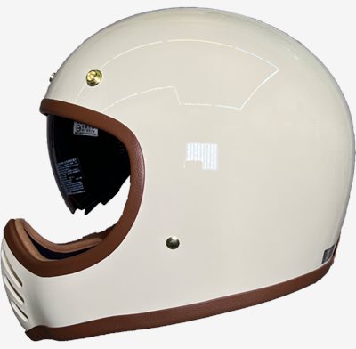 《遠古騎士》EVO CA990 內鏡山車帽 象牙白 安全帽 越野 全拆式 復古騎士帽