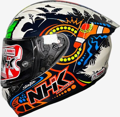 《遠古騎士》NHK GP-R Tech REMI GARDNER #3 珍珠白 選手帽 全罩式安全帽
