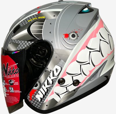 《遠古騎士》Nikko N557 N-557 鯊魚輕裝甲Ver. 玄鐵灰 半罩式 內墨鏡 安全帽