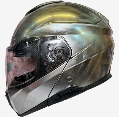 《遠古騎士》M2R OX-3 素色款 鍍鉻灰 內藏鏡片 可樂帽 預留耳機位 安全帽