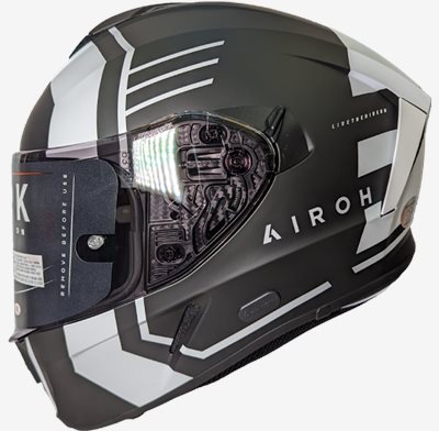 《遠古騎士》AIROH 義大利 SPARK #9 THRILL 消光黑/白 全罩帽 安全帽 墨片 通風