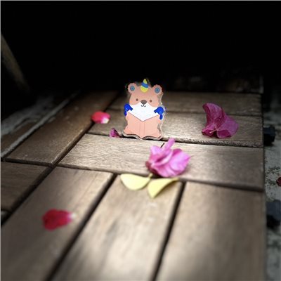壓克力磁鐵-看書(Never)