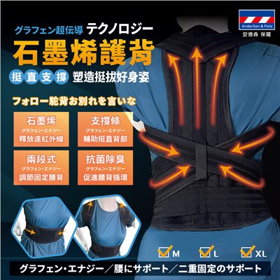 【安德森 保羅】石墨烯護背