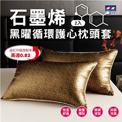 【安德森 保羅】石墨烯黑曜 循環枕頭套