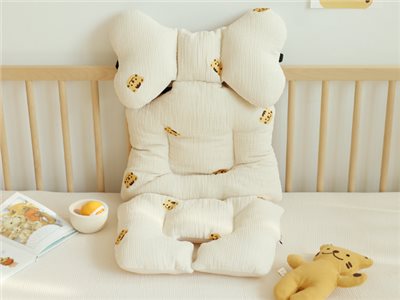 韓國製 Chezbebe 品牌刺繡小熊/小兔/小虎 嬰兒車襯墊 寶寶椅襯墊 嬰兒搖椅襯墊