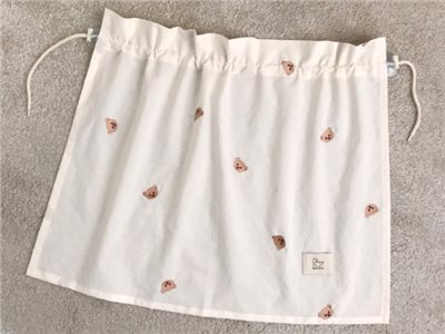 韓國製 Chezbebe 品牌刺繡小熊 車用窗簾 遮光簾