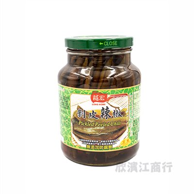 【龍宏】剝皮辣椒 (無添加防腐劑) 420g