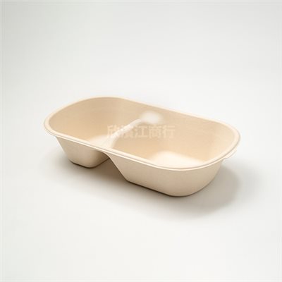 【植纖】一號二分格 雙格餐盒