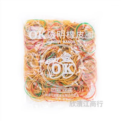 【OK牌】橡皮筋 18番 彩色
