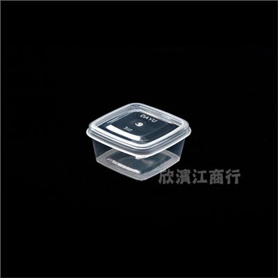 【PP】連體醬料杯 方形 3oz