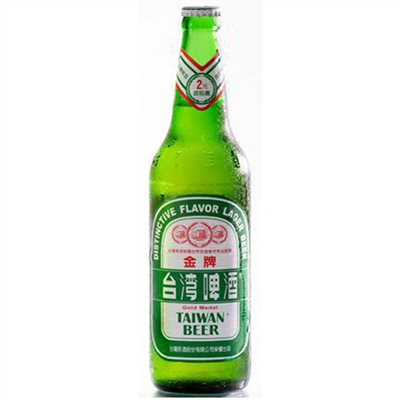 台灣金牌啤酒600ml TAIWAN BEER GOLD GLASS BOTTLE