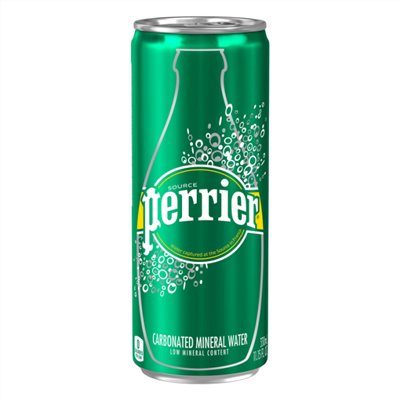 沛綠雅氣泡礦泉水鋁罐250mlPERRIER MINERAL WATER