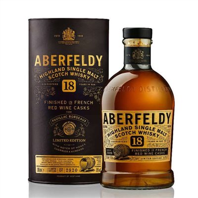 艾柏迪18年特仕版單一麥芽蘇格蘭威士忌 ABERFELDY 18 YEAR HIGHLAND