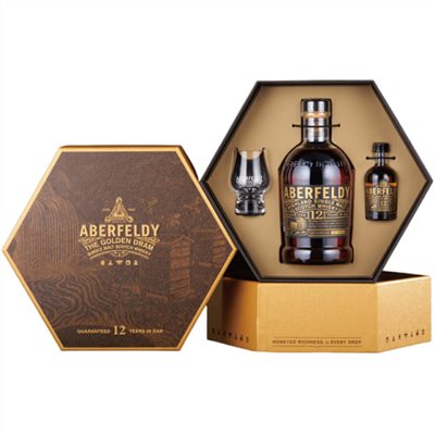 艾柏迪12年 蜂巢禮盒 Aberfeldy 12Yo Single Malt Scotch Whisky
