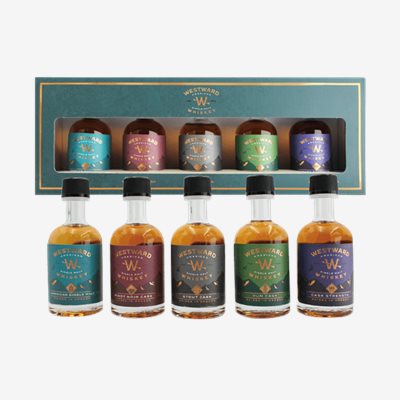美國威蓋堡單一麥芽威士忌迷你酒5瓶入禮盒  MINI SET GIFT BOX (50ml*5) ORIGINAL+PINOT NOIR CASK+STOUT CASK +RUM CASK+CASK STRENGTH