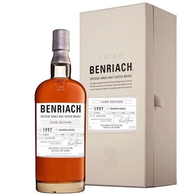 班瑞克24年1997#14492單桶單一麥芽威士忌 BenRiach 1997 #14492 Bourbon Barrel Single Malt Whisky