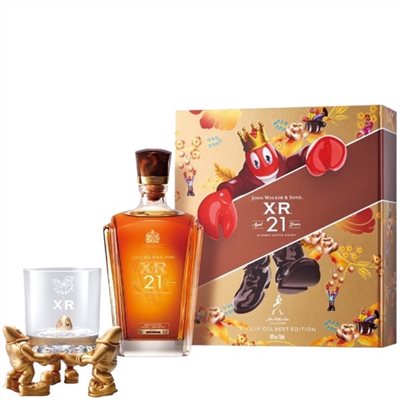約翰走路 XR 21年跨界極選系列龍蝦先生禮盒John Walker & Sons XR 21Y Philip Colbert Limited Edition