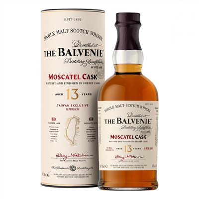 百富13年蜜絲佳雪莉桶單一純麥威士忌The Balvenie 13 Year Old Moscatel Cask Single Malt Scotch Whisky