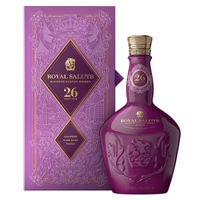 皇家禮炮 26年王者品桶系列第二代阿瑪羅尼紅酒桶Royal Salute 26Y Amarone Wine Cask Finish