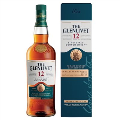 格蘭利威 12 年首席三桶原酒限定版Glenlivet 12Y Rum & Bourbon Cask Selection Cask Strength Limited Edition