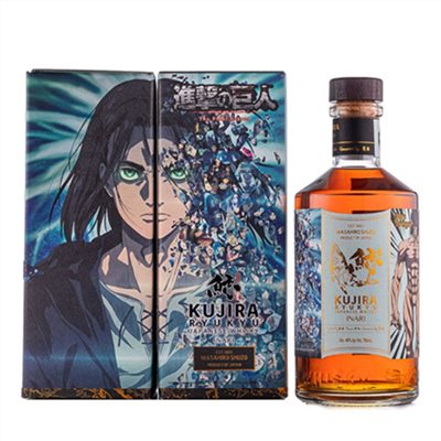 鯨進擊的巨人10週年念聯名威士忌 <最終完結篇>艾連.葉卡 Kujira Ryukyu  Single Grain Whisky
