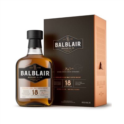 巴布萊爾 18年單一麥芽威士忌 BALBLAIR 18 Y SINGLE MALT SCOTCH WHISKY
