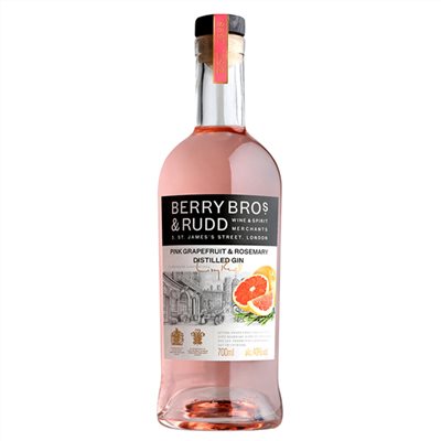 BB&R貝瑞粉紅葡萄柚與迷迭香風味琴酒BERRYS Pink Grapefruit & Rosemary Distilled Gin