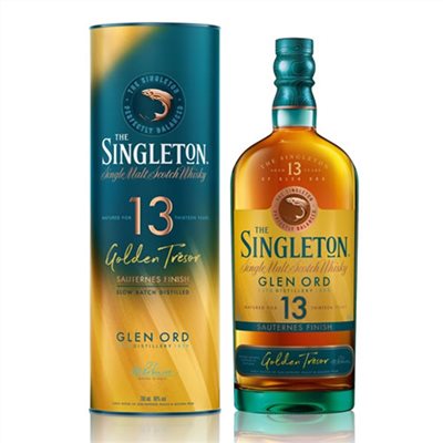 蘇格登醇金13年 單一麥芽威士忌SINGLETON GLEN ORD 13Y GOLDEN TRESOR SAUTERNES FINISH SLOW BATCH DISTILLED SINGLE MALT SCOTCH WHISKY
