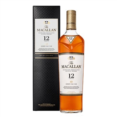麥卡倫12年雪莉桶單一麥芽蘇格蘭威士忌Macallan 12years scotch single malt whisky   