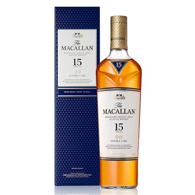 麥卡倫15年雪莉雙桶單一麥芽蘇格蘭威士忌Macallan 15 Years Double Cask Single Malt Scotch Whisky