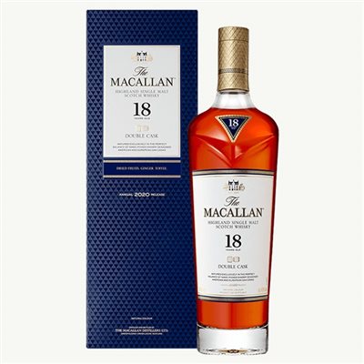 麥卡倫18年雪莉雙桶單一麥芽蘇格蘭威士忌-2023年Macallan 18 Years Double Cask Single Malt Scotch Whisky