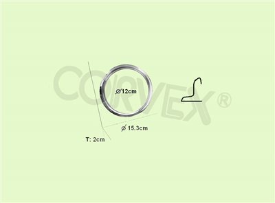 PART #:  CV01-M55 ∞  INSTRUMENT  BEZEL 