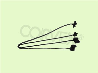 PART #:  CV07-R03 ∞  DOOR WHEATHERSTRIP