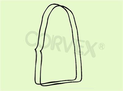 PART #:  CV07-R07 ∞  DOOR WHEATHERSTRIP
