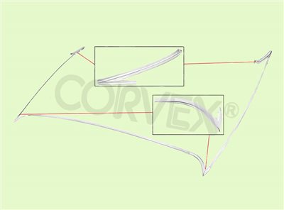 PART #:  CV07-S08S ∞  VINYL  MOULDING 