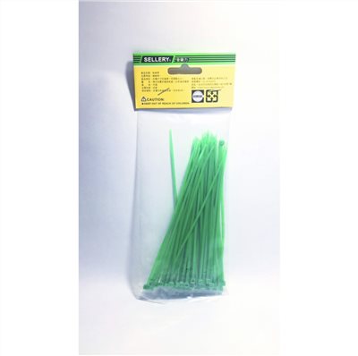 舍樂力 紮線帶-綠色 50入 2.5*150mm（S59-052E)