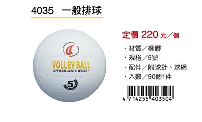 成功SUCCESS 一般排球 4035