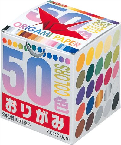 日本 TOYO Origami Paper  50色千紙鶴色紙 7*7cm