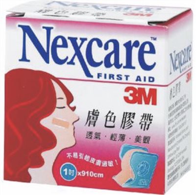 3M Nexcare 1吋膚色透氣膠帶