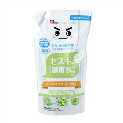 日本LEC 激落君 倍半碳酸鹼性電解水/家用清潔劑-補充包 360ml