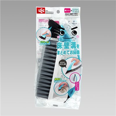 日本LEC 激落君 3用沐浴刷/瓷磚刷 /浴室刷