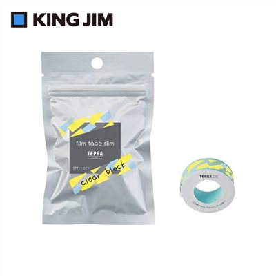 【KING JIM】TEPRA LITE 熱感式標籤薄膜自黏膠帶 11mm (透明款)