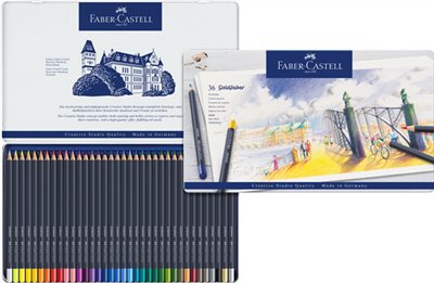 Faber-Castell輝柏 GOLDFABER油性色鉛筆(鐵盒)-36色