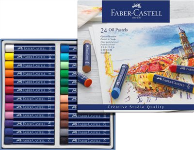 Faber-Castell輝柏 創意工坊油性粉彩條/油畫棒-24色(127024)
