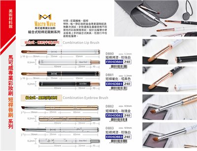 普思AP Macro Wave馬可威專業彩妝刷-組合式短桿尼龍刷系列