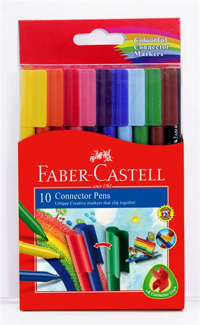 德國Faber-Castell 輝伯 彩色連接筆(10色)